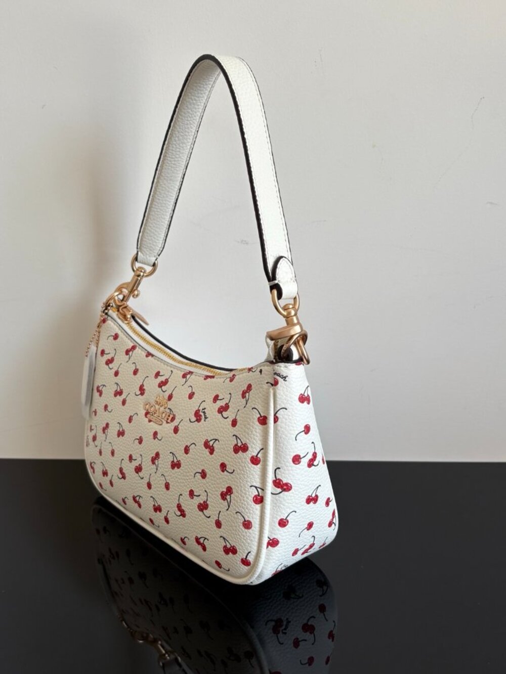 Coach Teri Cherry Print Shoulder Bag - Picture 3 of 9
